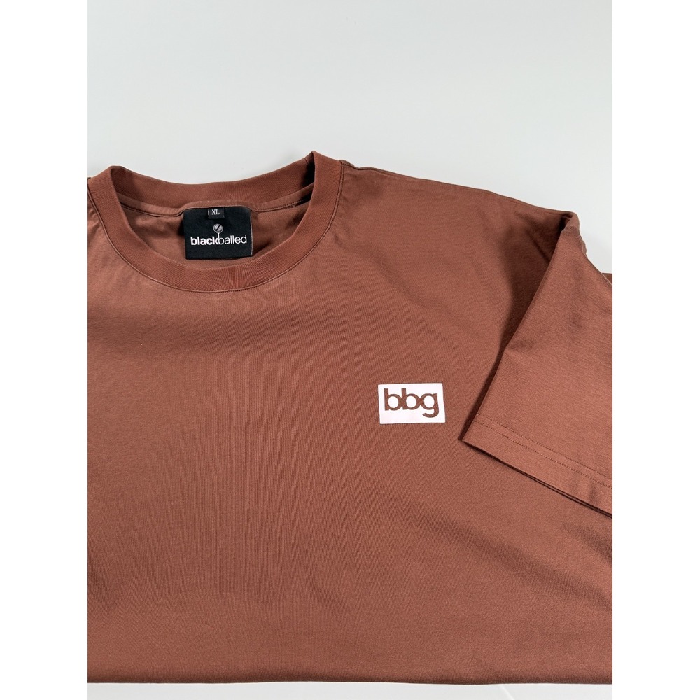 Blackballed mens XL‎ Rust 100% Cotton heavy weight Performance golf Tee Shirt